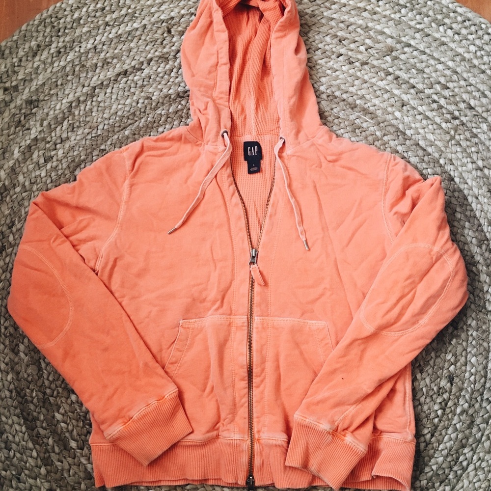 Zip up hooded sweat shirt. Never worn